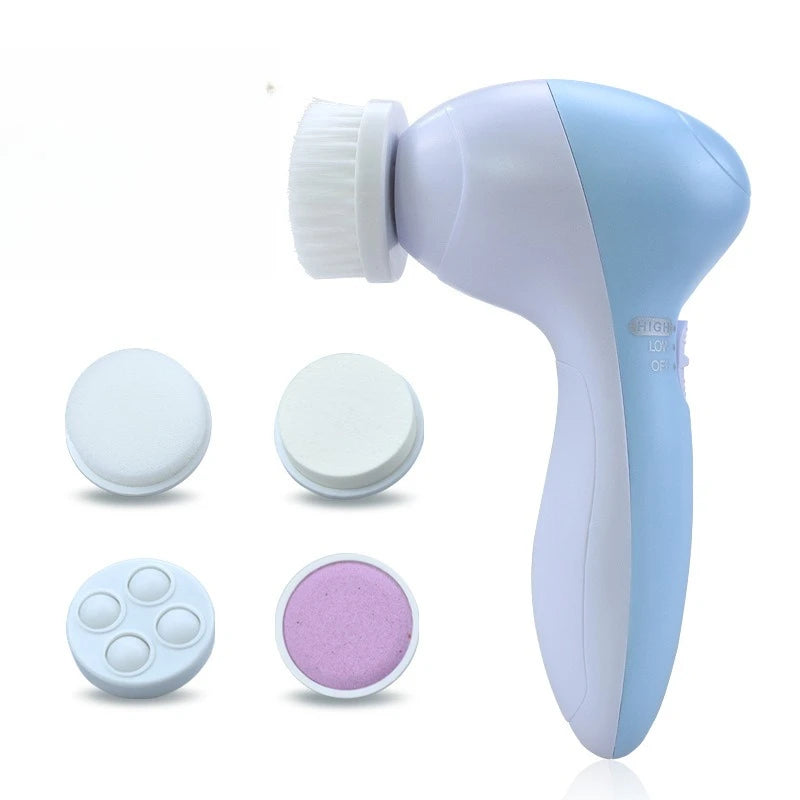 5 in 1 Electric Facial Cleansing Brush Set