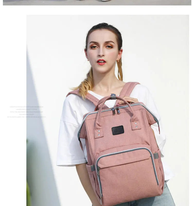 Baby Diaper Bag with USB & Sleeping Crib