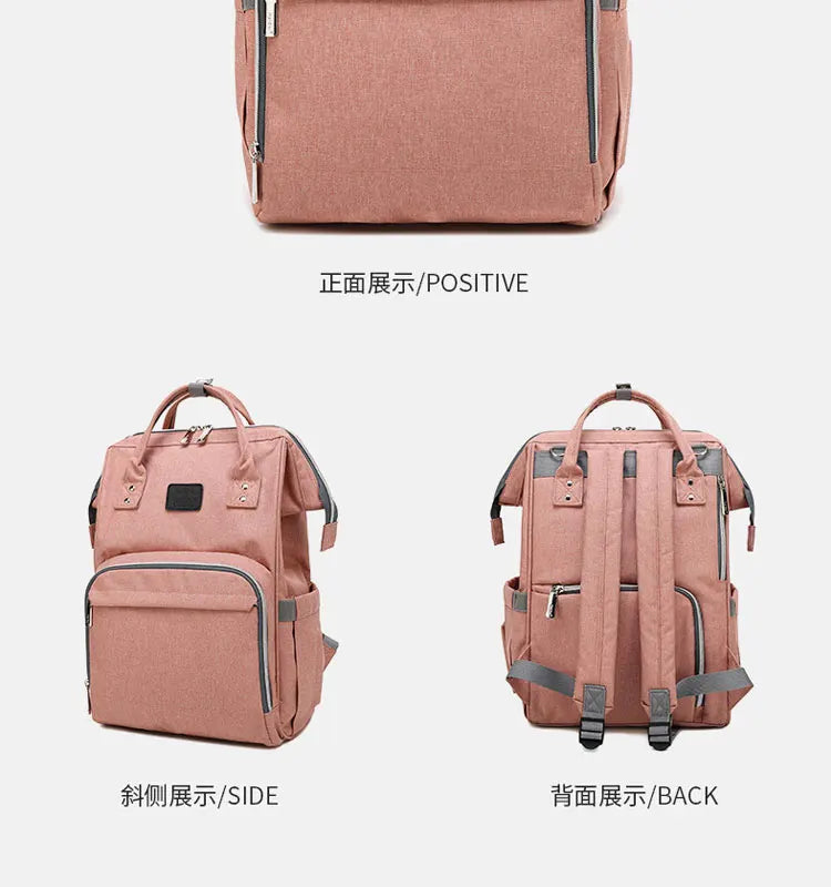 Baby Diaper Bag with USB & Sleeping Crib