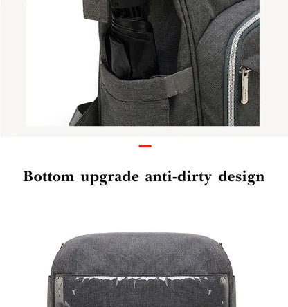 Baby Diaper Bag with USB & Sleeping Crib