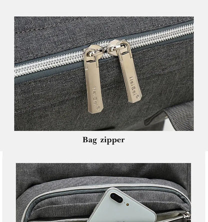 Baby Diaper Bag with USB & Sleeping Crib