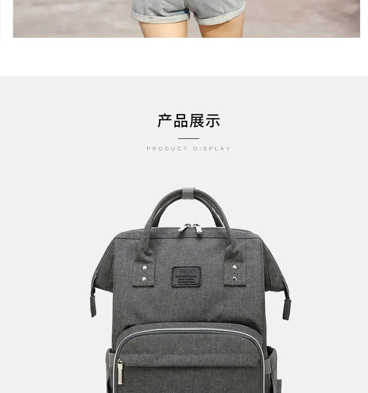 Baby Diaper Bag with USB & Sleeping Crib