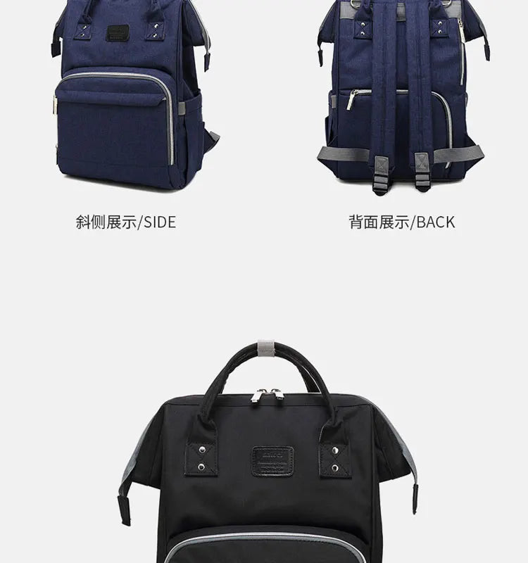 Baby Diaper Bag with USB & Sleeping Crib