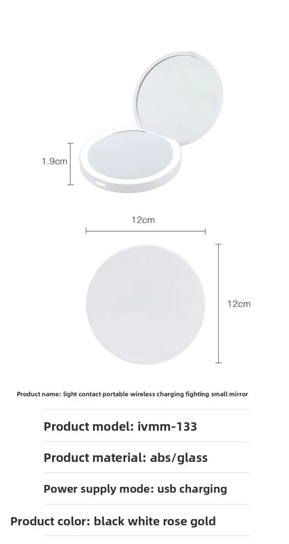 Rechargeable LED Handheld Makeup Mirror