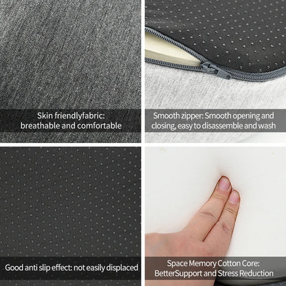 Memory Foam Seat Cushion Lumbar Support-2-in-1 back & Tailbone Relief