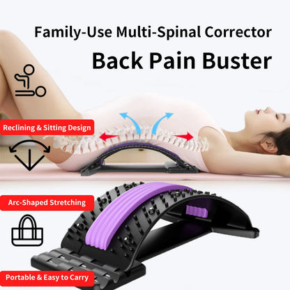 Lumbar Spine Stretcher Multi-Level Adjustable Massager