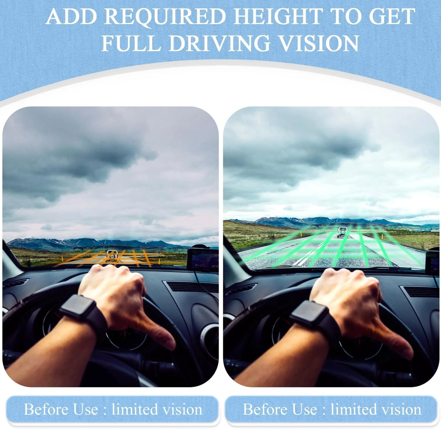 Memory Foam Seat Cushion Lumbar Support-2-in-1 back & Tailbone Relief