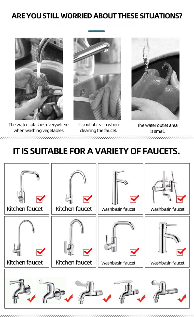 3-Mode Water-Saving Faucet Aerator