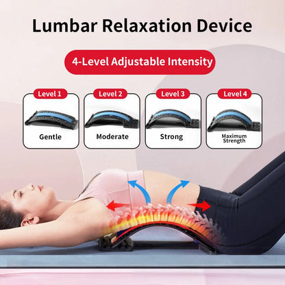 Lumbar Spine Stretcher Multi-Level Adjustable Massager