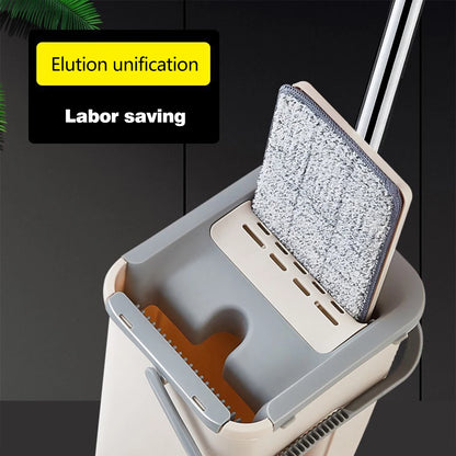 Hands-Free Flat Mop & Bucket Set