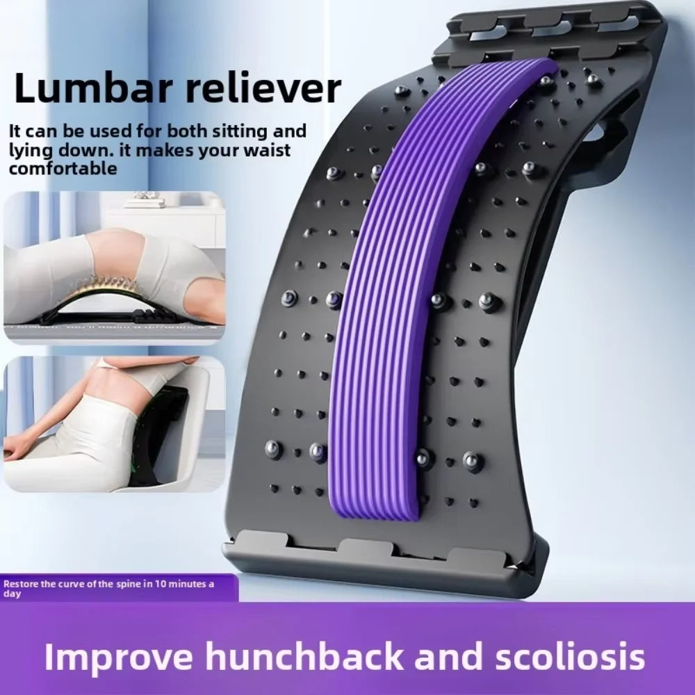 Lumbar Spine Stretcher Multi-Level Adjustable Massager
