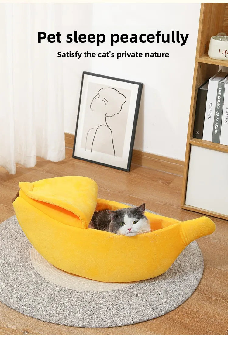 Banana Pet Bed – Funny Dog & Cat House