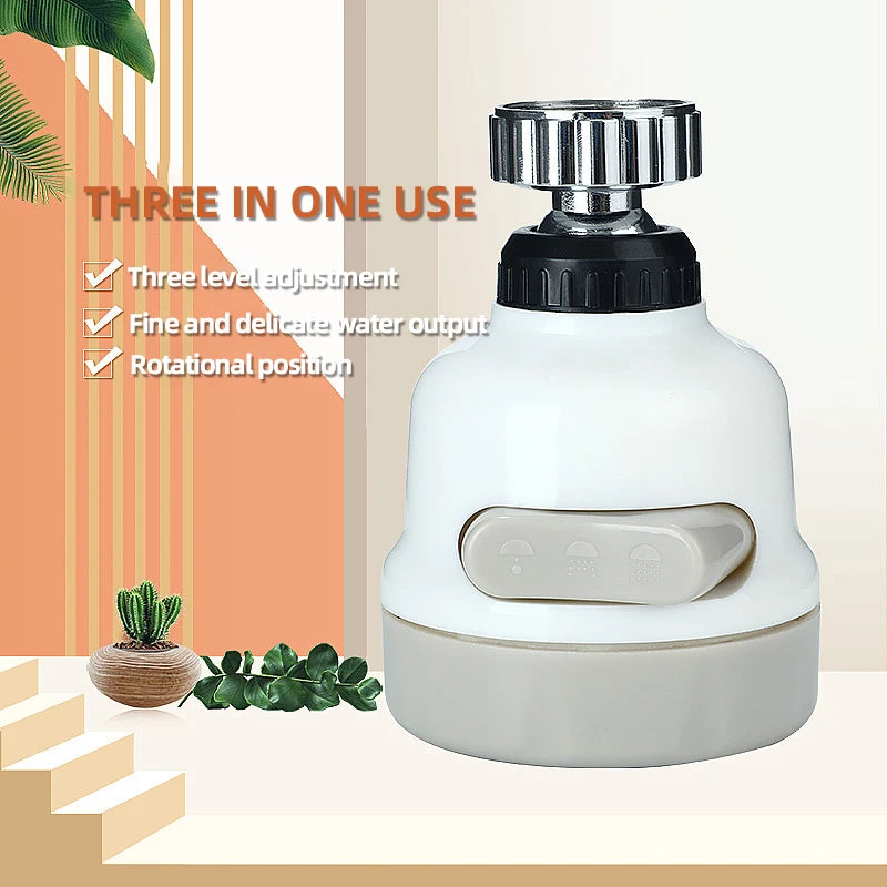 3-Mode Water-Saving Faucet Aerator