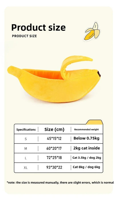 Banana Pet Bed – Funny Dog & Cat House